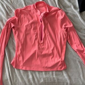 Lululemon 3/4 zip long sleeve top, size 10